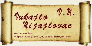 Vukajlo Mijajlovac vizit kartica
